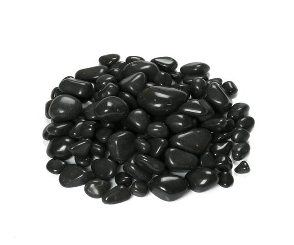 BLACK POLISHED PEBBLES