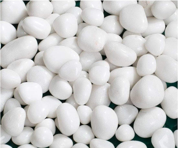 WHITE POLISHED PEBBLES